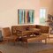 Baxton Studio Riordan Mid-Century Modern Tan Faux Leather and Walnut Brown Finished Wood 5-Piece Dining Nook Set 186-11361-11362-10839-9305-Zoro - alternate 10